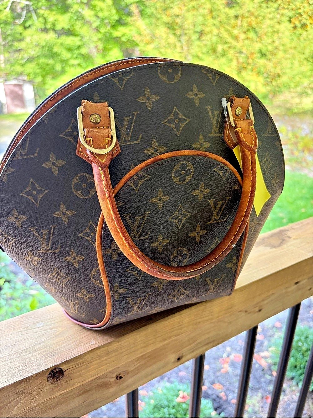 Louis Vuitton ELLIPSE Monogram Satchel in Brown